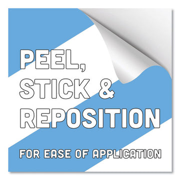 Tabbies® Besafe Messaging Education Floor Arrows And Wall Sign, Follow The Arrows For Your Safety, 12x18, White-blue, 6 Arrows, 1 Sign freeshipping - TVN Wholesale